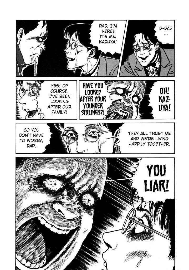 Itou Junji Kyoufu Manga Collection Chapter 13.5 page 28 - Vol.13 Chapter 5: The Bizarre Hikizuri Siblings- Seance