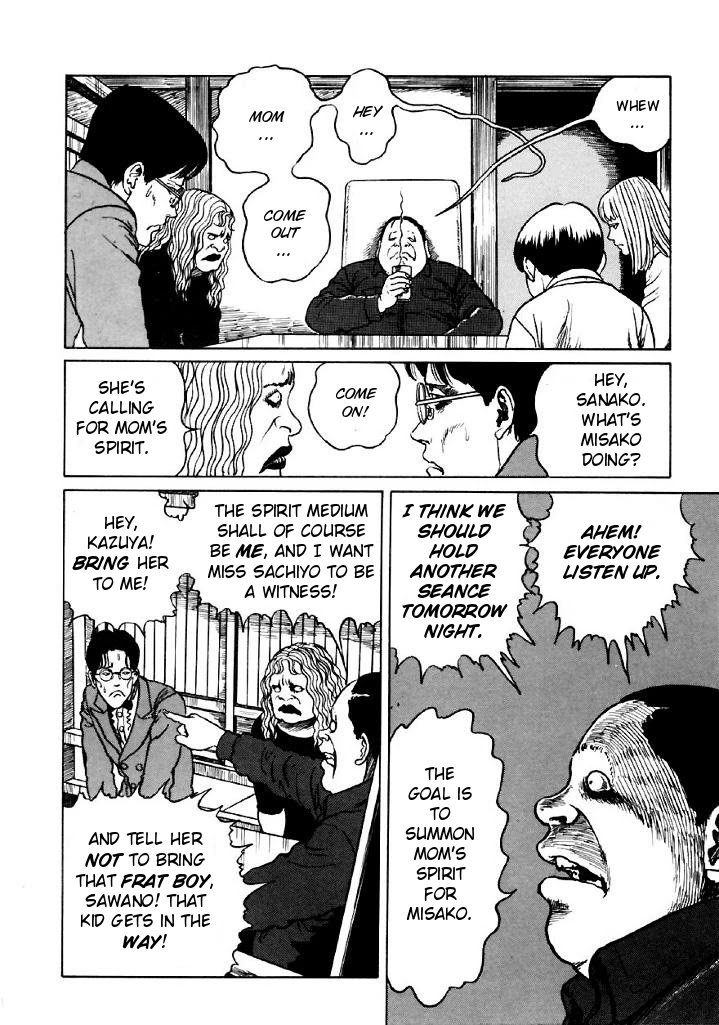 Itou Junji Kyoufu Manga Collection Chapter 13.5 page 40 - Vol.13 Chapter 5: The Bizarre Hikizuri Siblings- Seance