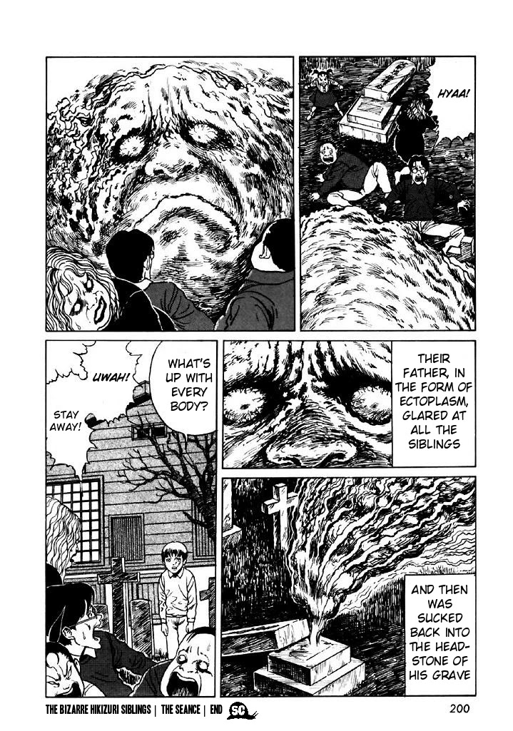 Itou Junji Kyoufu Manga Collection Chapter 13.5 page 50 - Vol.13 Chapter 5: The Bizarre Hikizuri Siblings- Seance