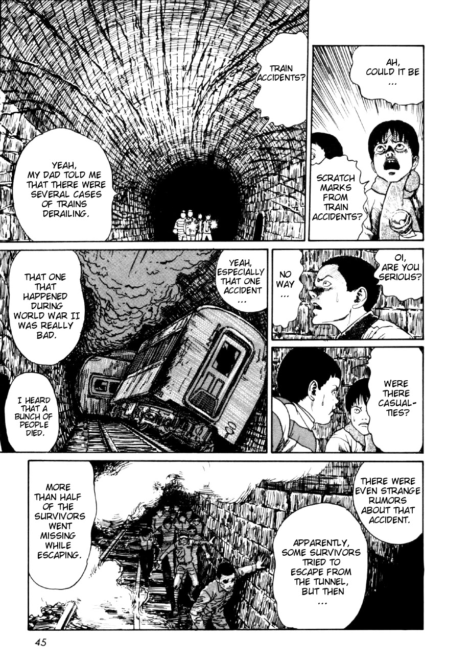 Itou Junji Kyoufu Manga Collection Chapter 14.2 page 11 - Vol.14 Chapter 2: The Story of the Mysterious Tunnel