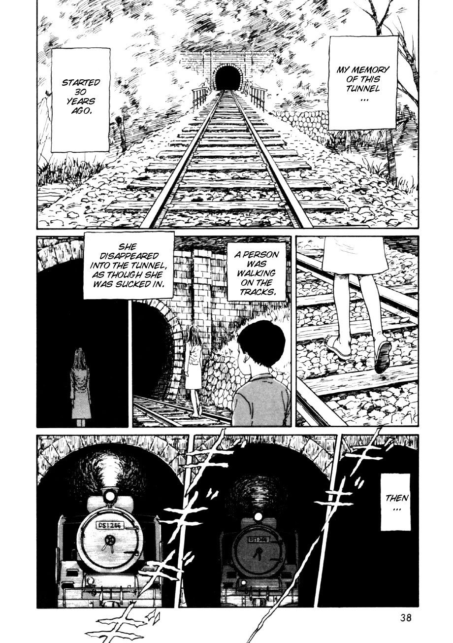 Itou Junji Kyoufu Manga Collection Chapter 14.2 page 4 - Vol.14 Chapter 2: The Story of the Mysterious Tunnel