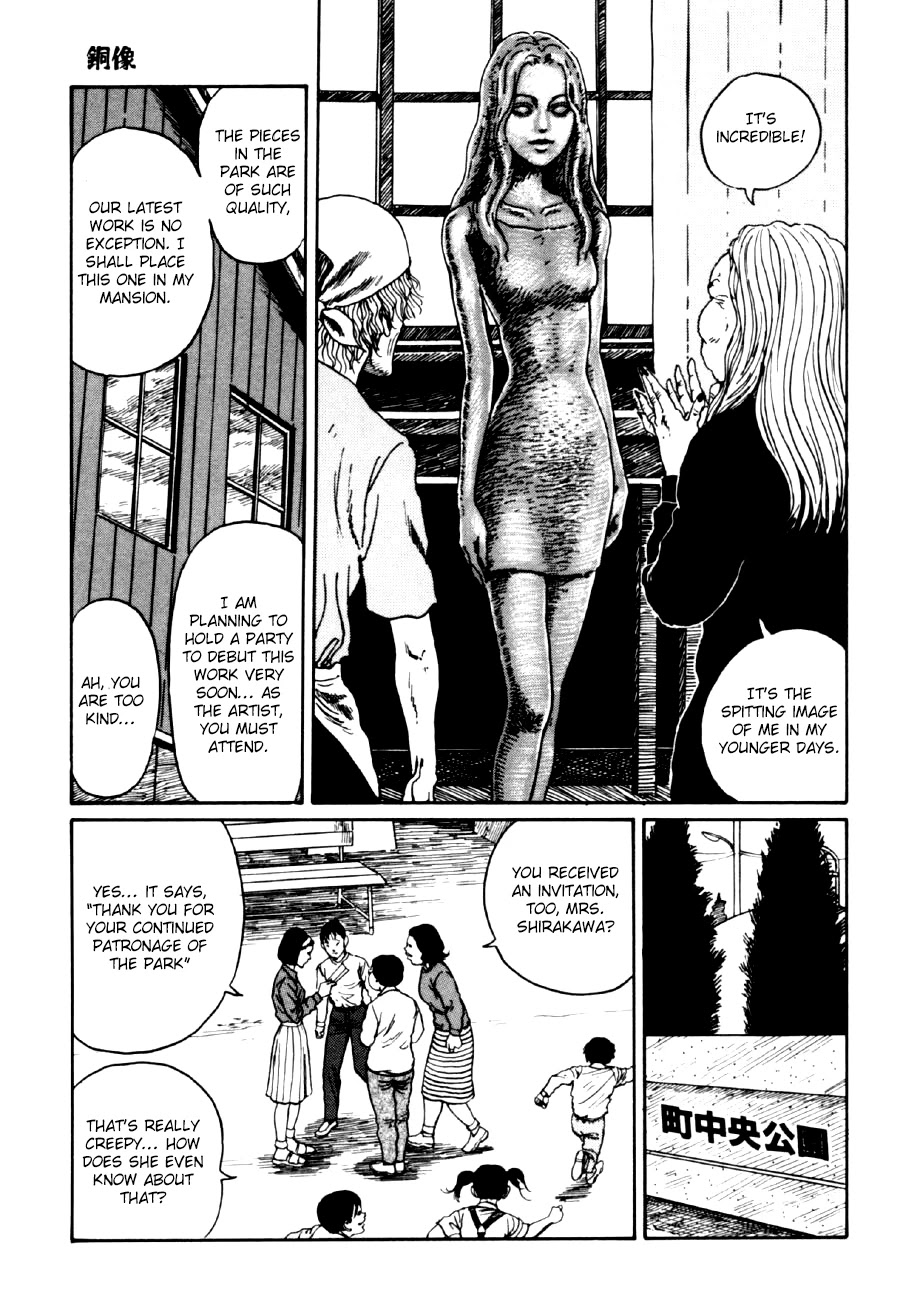 Itou Junji Kyoufu Manga Collection Chapter 14.3 page 13 - Vol.14 Chapter 3: Bronze Statue