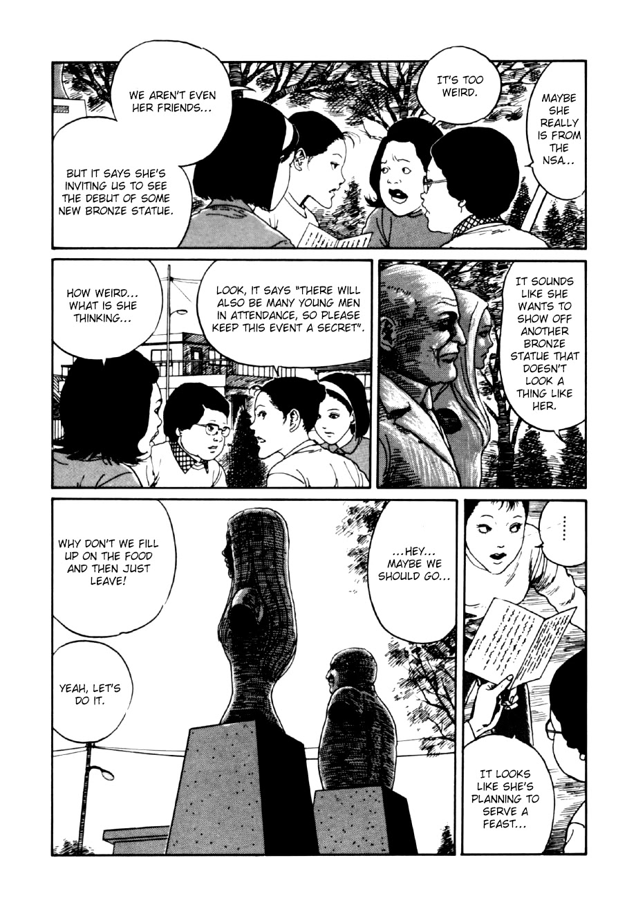 Itou Junji Kyoufu Manga Collection Chapter 14.3 page 14 - Vol.14 Chapter 3: Bronze Statue