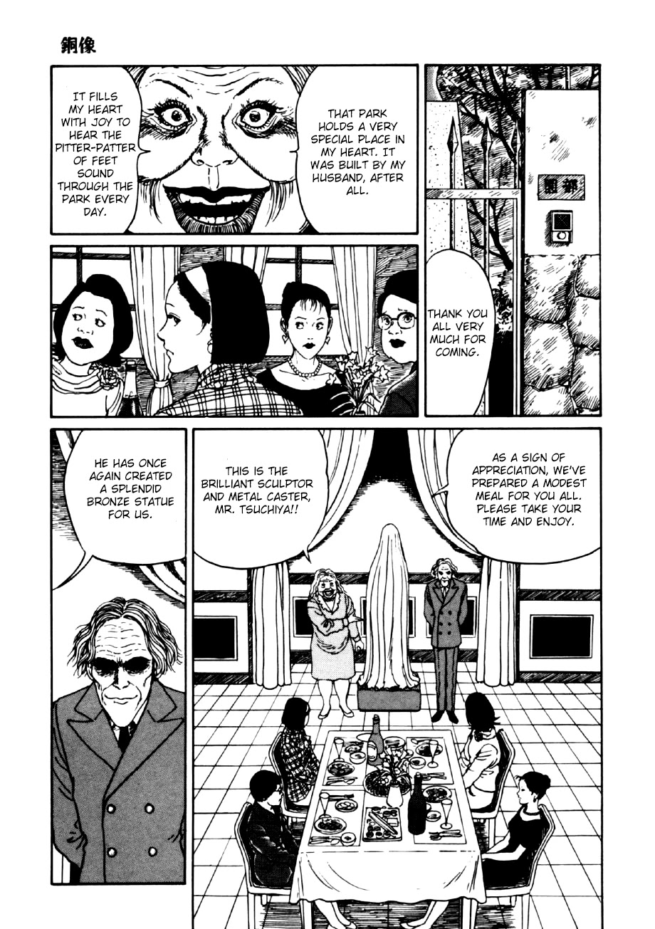 Itou Junji Kyoufu Manga Collection Chapter 14.3 page 15 - Vol.14 Chapter 3: Bronze Statue