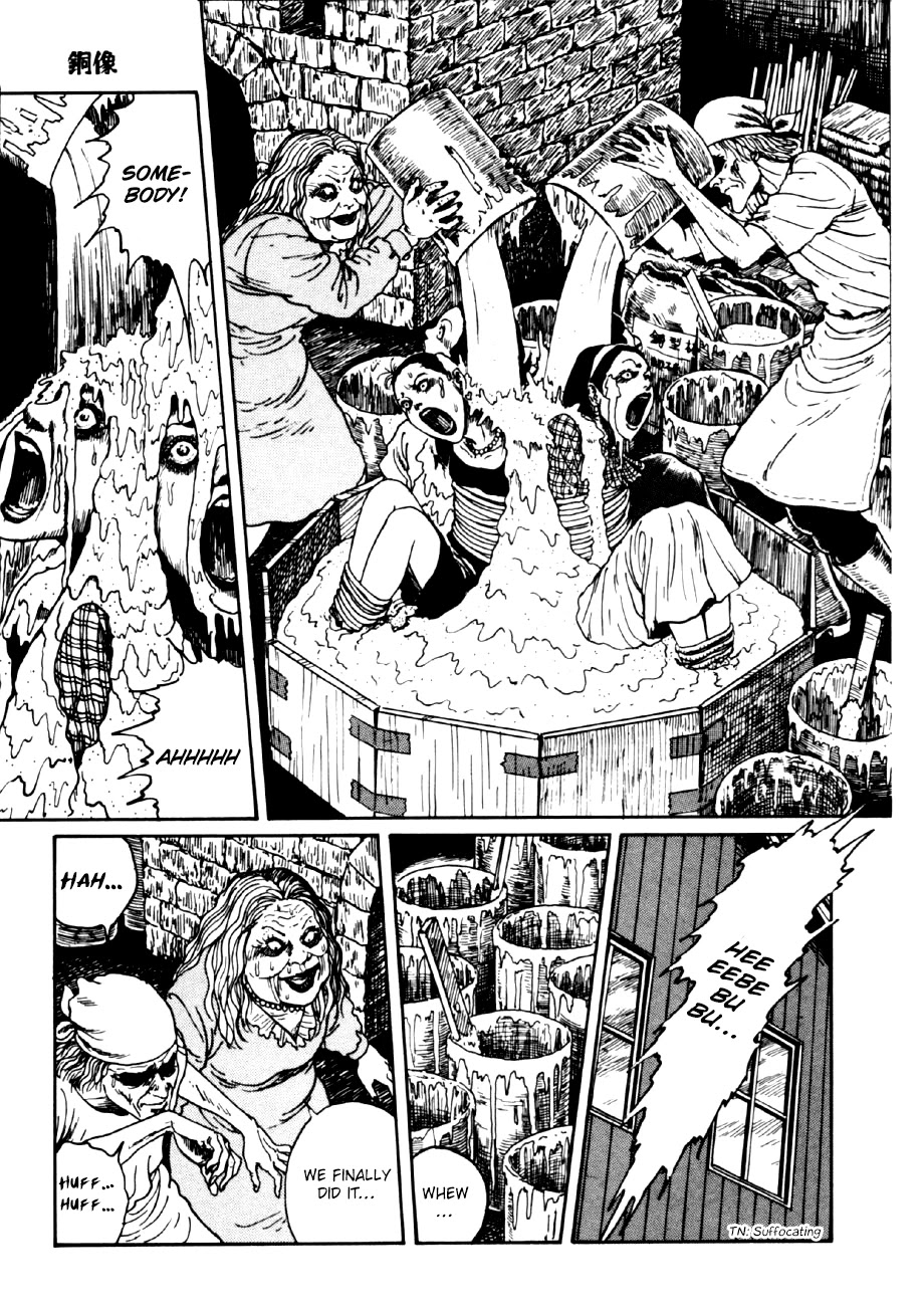 Itou Junji Kyoufu Manga Collection Chapter 14.3 page 23 - Vol.14 Chapter 3: Bronze Statue
