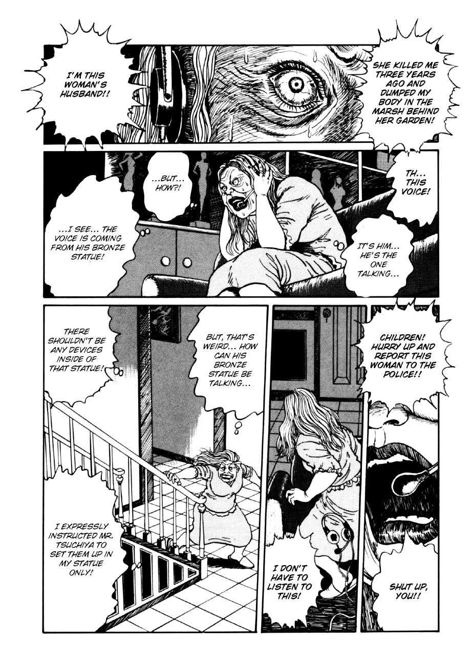Itou Junji Kyoufu Manga Collection Chapter 14.3 page 32 - Vol.14 Chapter 3: Bronze Statue