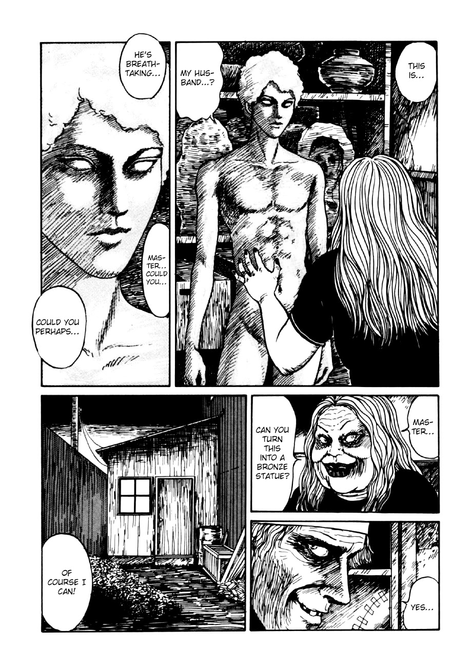 Itou Junji Kyoufu Manga Collection Chapter 14.3 page 38 - Vol.14 Chapter 3: Bronze Statue