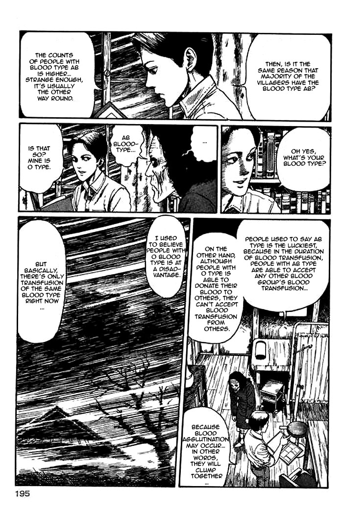 Itou Junji Kyoufu Manga Collection Chapter 14.5 page 11 - Vol.14 Chapter 5: Blood Sickness of the White Sands Village