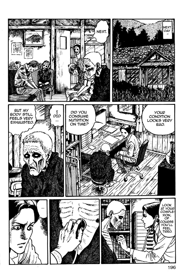Itou Junji Kyoufu Manga Collection Chapter 14.5 page 12 - Vol.14 Chapter 5: Blood Sickness of the White Sands Village