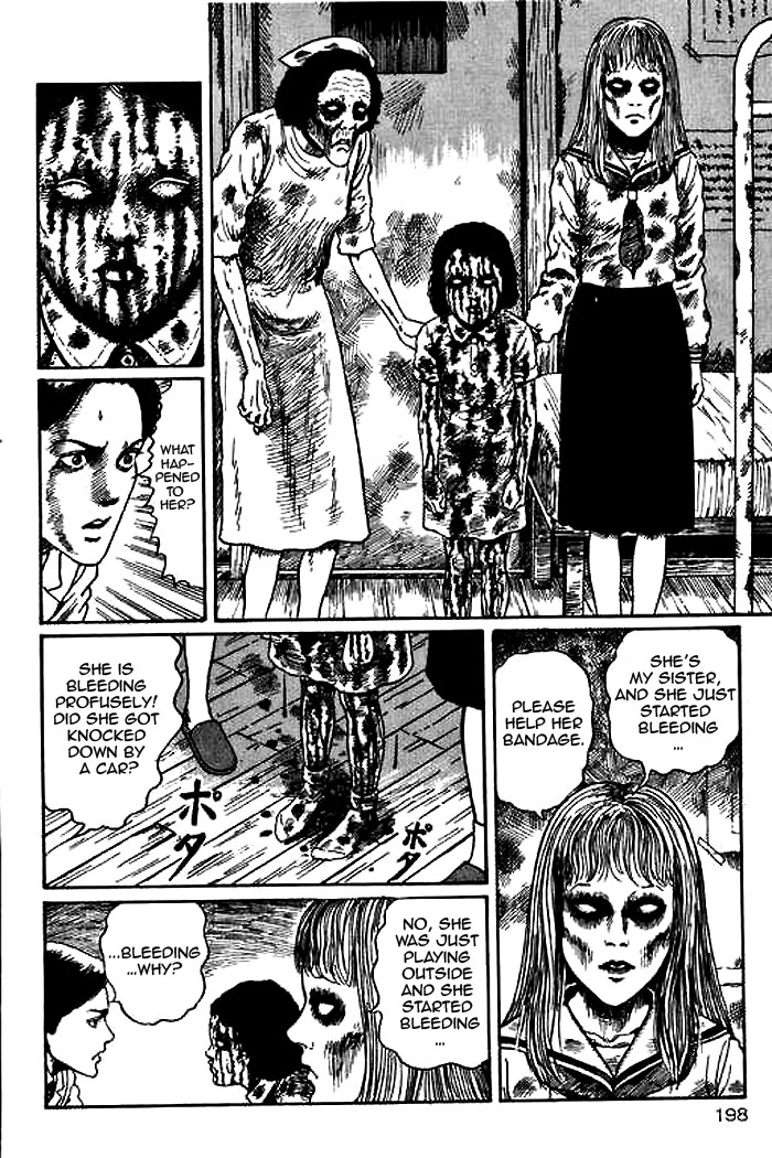 Itou Junji Kyoufu Manga Collection Chapter 14.5 page 14 - Vol.14 Chapter 5: Blood Sickness of the White Sands Village