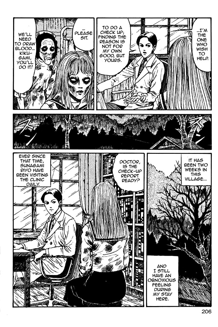 Itou Junji Kyoufu Manga Collection Chapter 14.5 page 22 - Vol.14 Chapter 5: Blood Sickness of the White Sands Village