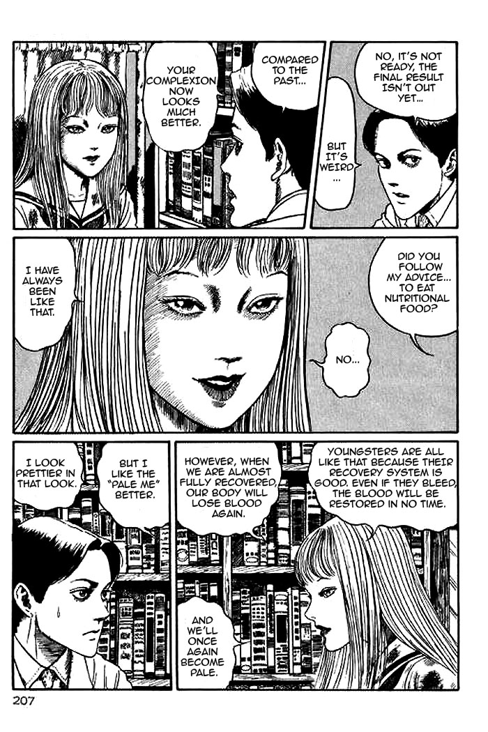 Itou Junji Kyoufu Manga Collection Chapter 14.5 page 23 - Vol.14 Chapter 5: Blood Sickness of the White Sands Village