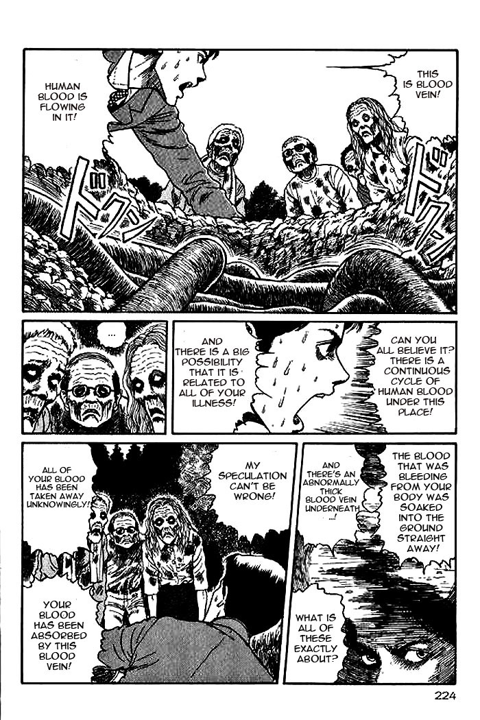 Itou Junji Kyoufu Manga Collection Chapter 14.5 page 40 - Vol.14 Chapter 5: Blood Sickness of the White Sands Village