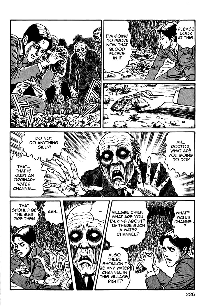 Itou Junji Kyoufu Manga Collection Chapter 14.5 page 42 - Vol.14 Chapter 5: Blood Sickness of the White Sands Village