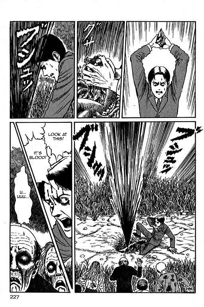 Itou Junji Kyoufu Manga Collection Chapter 14.5 page 43 - Vol.14 Chapter 5: Blood Sickness of the White Sands Village