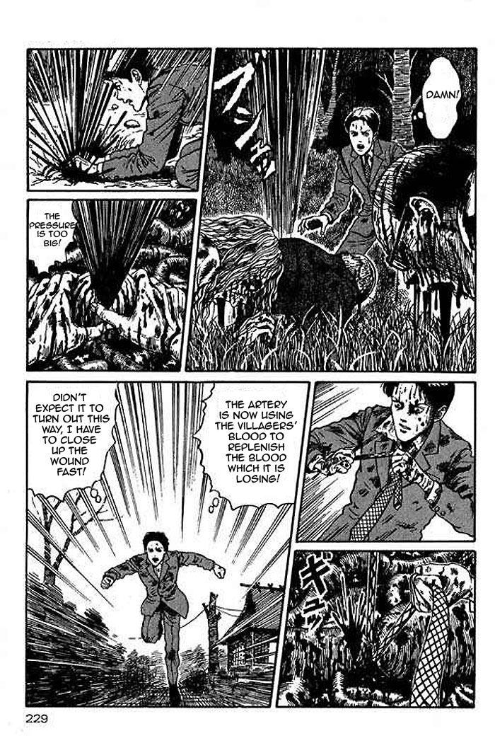 Itou Junji Kyoufu Manga Collection Chapter 14.5 page 45 - Vol.14 Chapter 5: Blood Sickness of the White Sands Village
