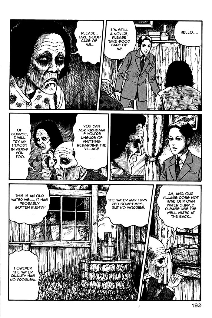 Itou Junji Kyoufu Manga Collection Chapter 14.5 page 8 - Vol.14 Chapter 5: Blood Sickness of the White Sands Village
