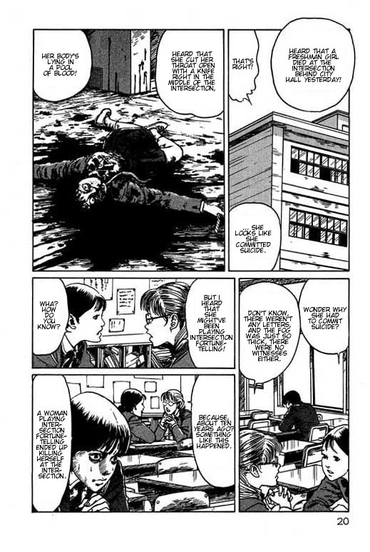 Itou Junji Kyoufu Manga Collection Chapter 15.1 page 21 - Vol.15 Chapter 1: The Intersection's Pretty Boy