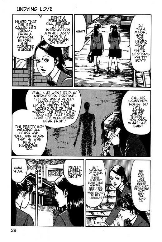 Itou Junji Kyoufu Manga Collection Chapter 15.1 page 30 - Vol.15 Chapter 1: The Intersection's Pretty Boy