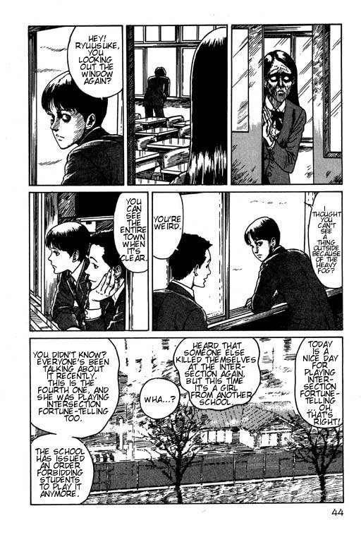 Itou Junji Kyoufu Manga Collection Chapter 15.1 page 45 - Vol.15 Chapter 1: The Intersection's Pretty Boy