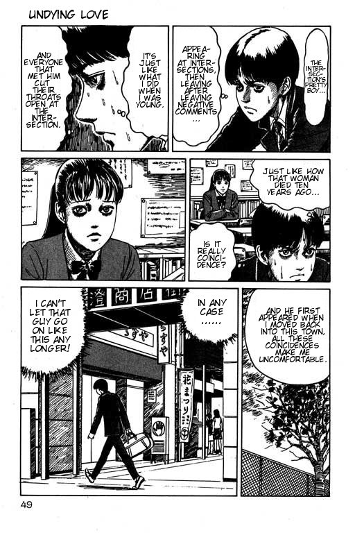 Itou Junji Kyoufu Manga Collection Chapter 15.1 page 50 - Vol.15 Chapter 1: The Intersection's Pretty Boy
