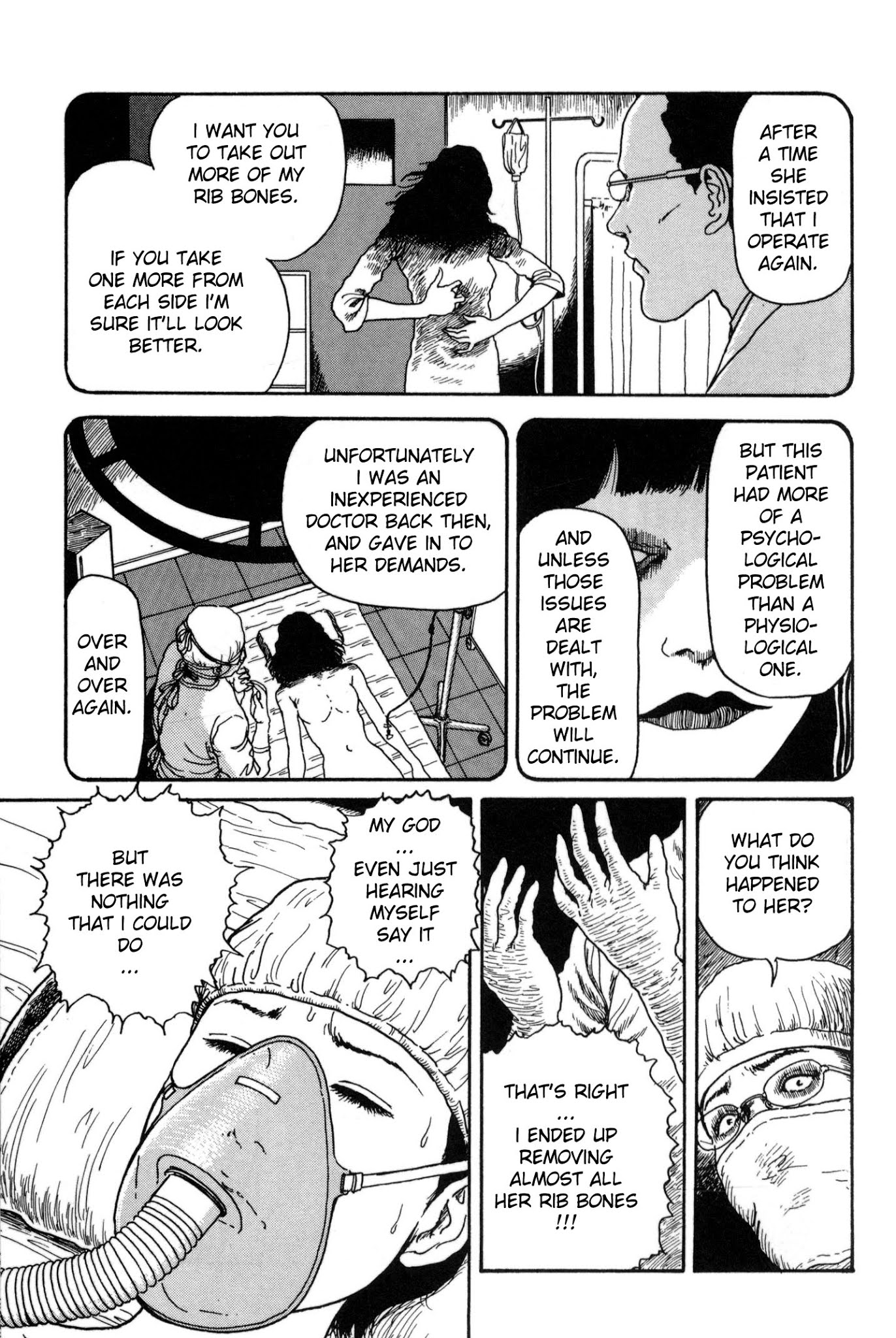 Itou Junji Kyoufu Manga Collection Chapter 15.5-1 page 21 - Vol.15 Chapter 5.1: Ribs Woman