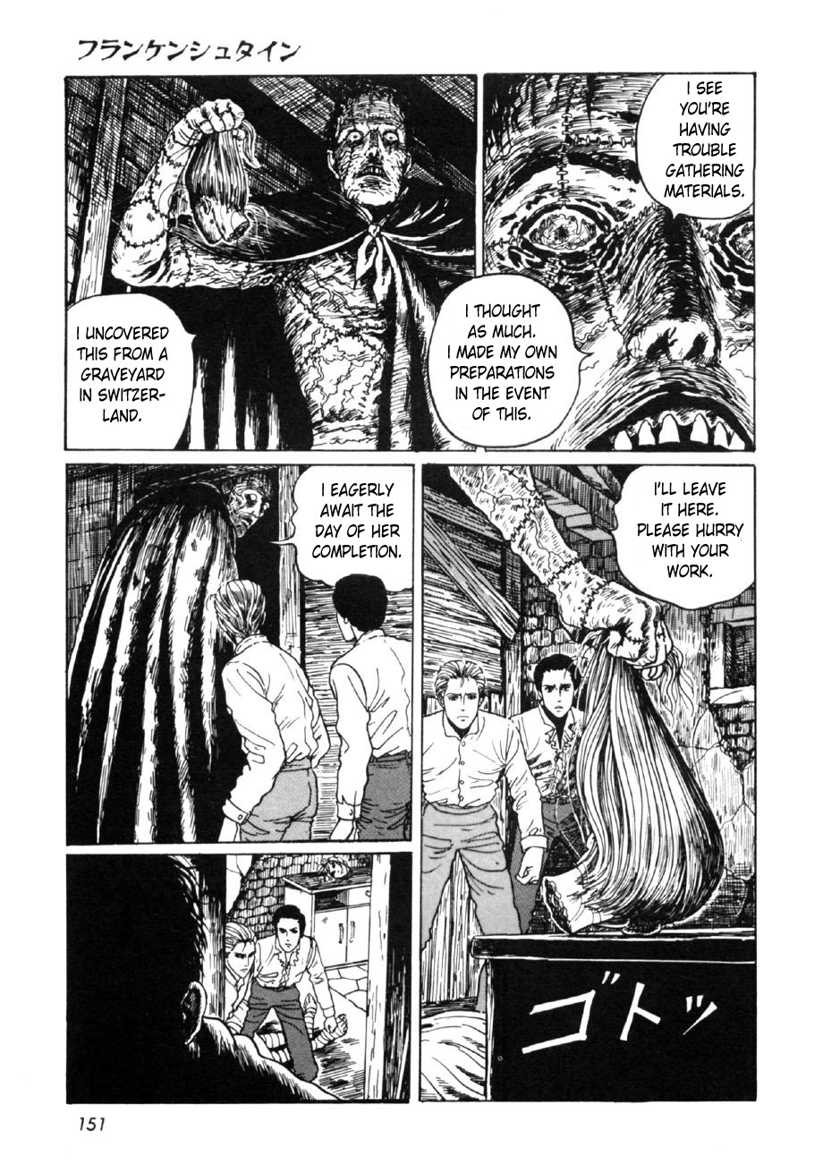 Itou Junji Kyoufu Manga Collection Chapter 16.1 page 153 - Vol.16 Chapter 1: Frankenstein