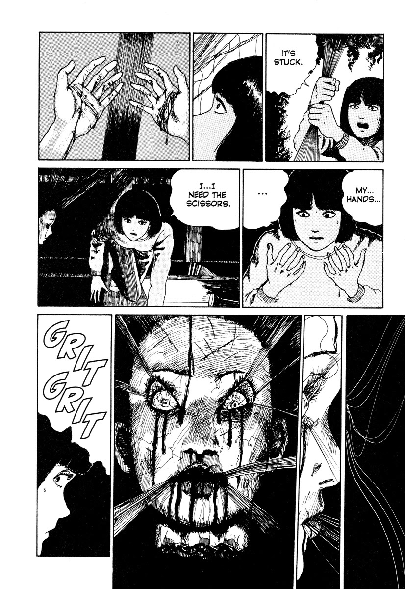 Itou Junji Kyoufu Manga Collection Chapter 3.1 page 31 - Vol.3 Chapter 1: Long Hair in the Attic