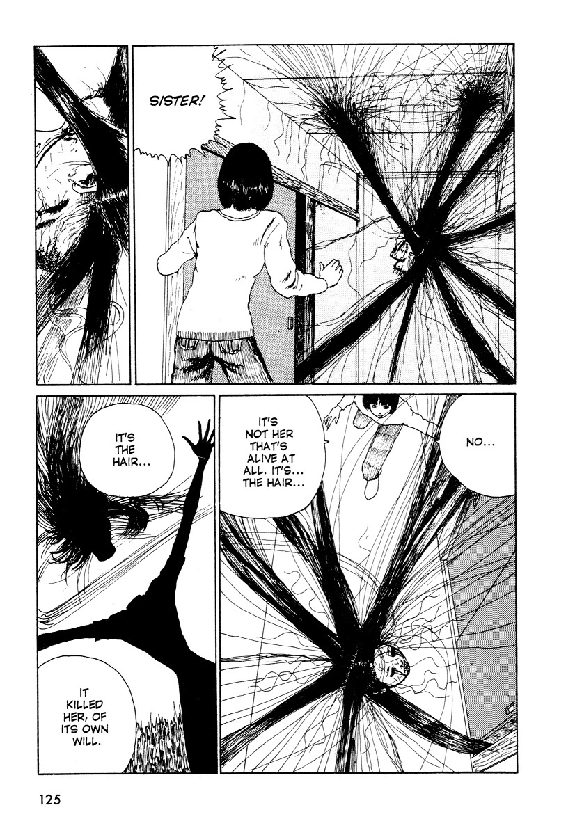 Itou Junji Kyoufu Manga Collection Chapter 3.1 page 34 - Vol.3 Chapter 1: Long Hair in the Attic
