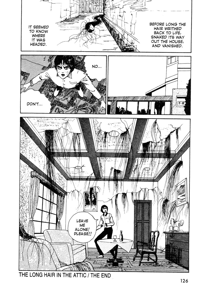 Itou Junji Kyoufu Manga Collection Chapter 3.1 page 35 - Vol.3 Chapter 1: Long Hair in the Attic