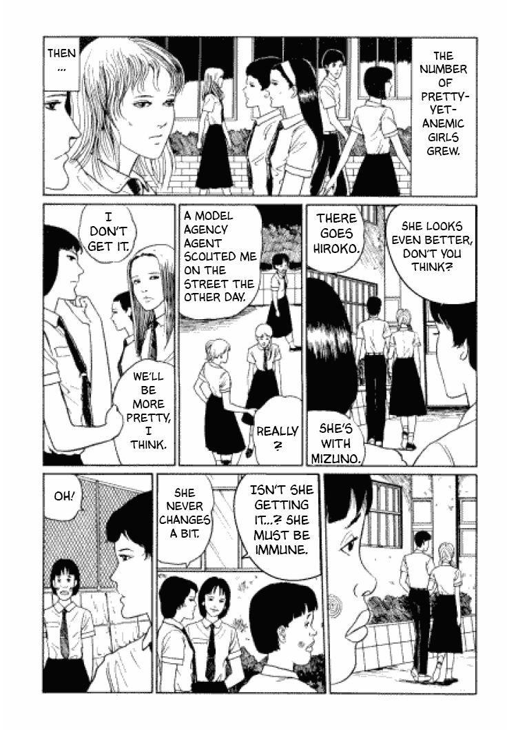 Itou Junji Kyoufu Manga Collection Chapter 3.4 page 15 - Vol.3 Chapter 4: Dying Young
