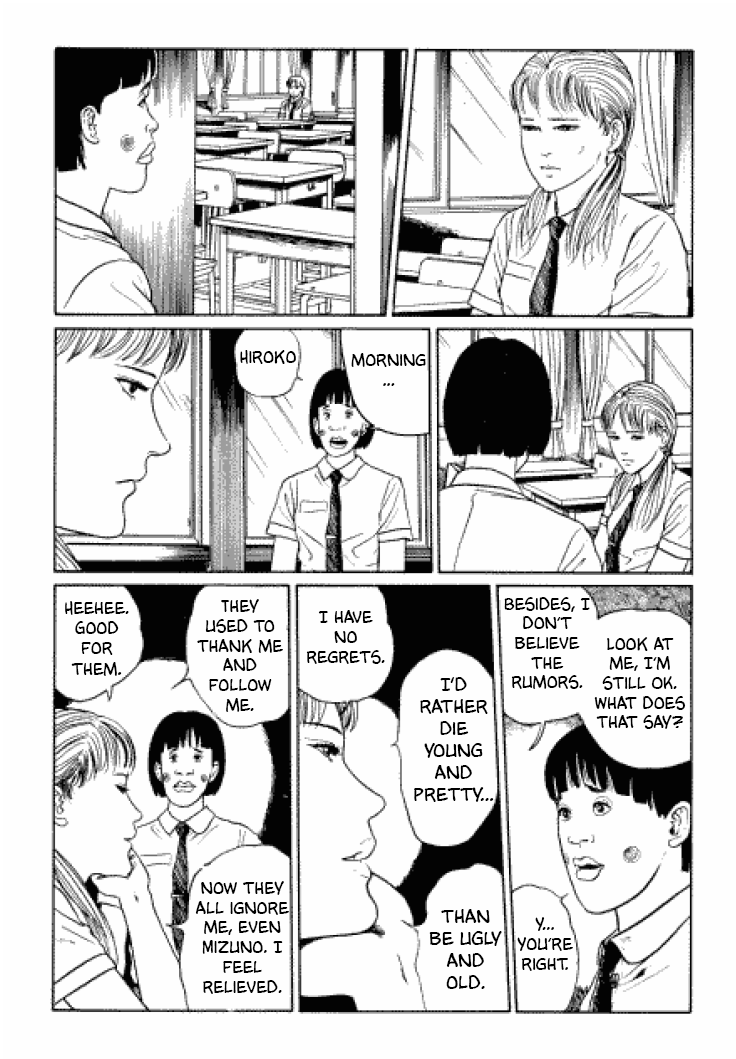 Itou Junji Kyoufu Manga Collection Chapter 3.4 page 21 - Vol.3 Chapter 4: Dying Young