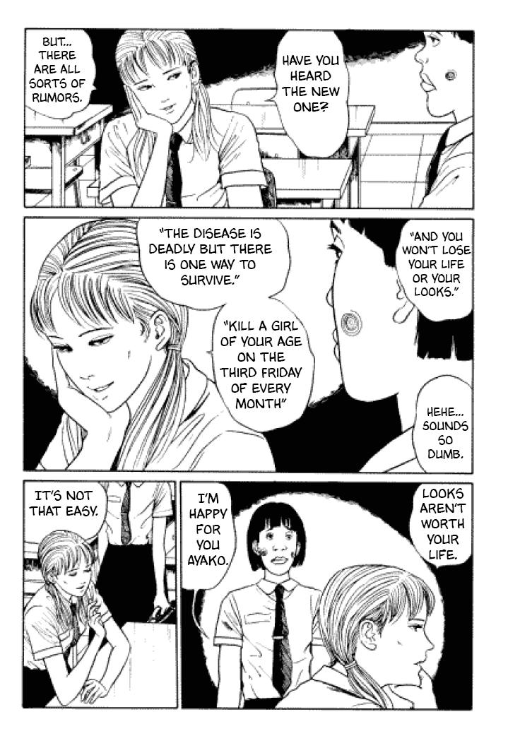 Itou Junji Kyoufu Manga Collection Chapter 3.4 page 22 - Vol.3 Chapter 4: Dying Young