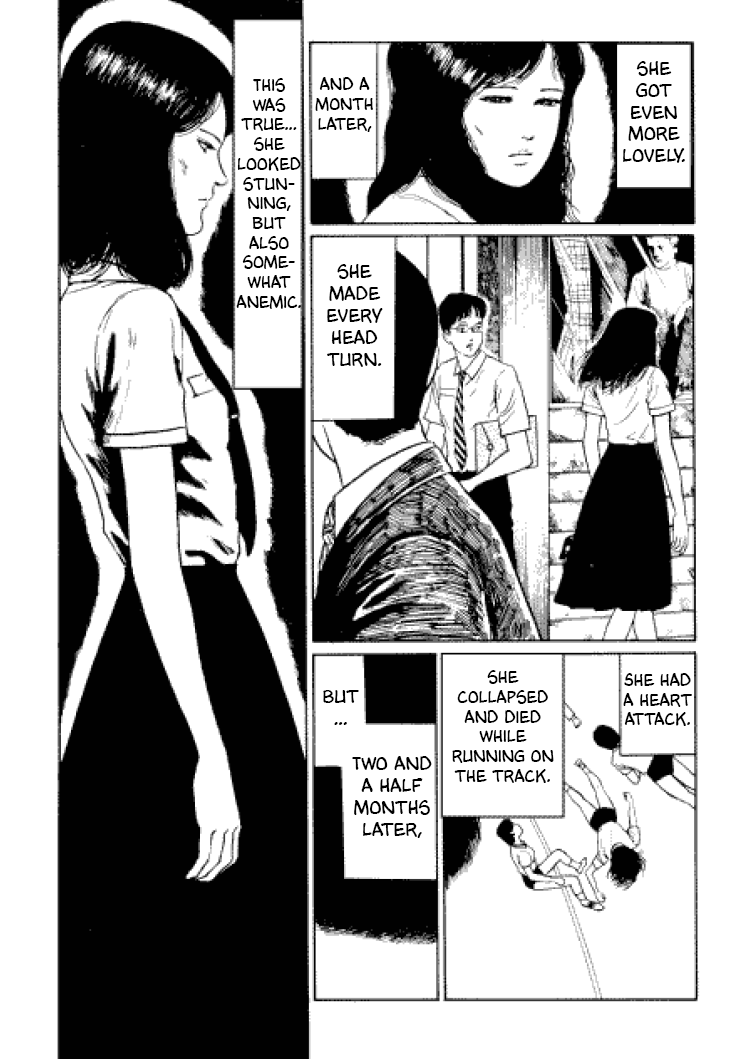 Itou Junji Kyoufu Manga Collection Chapter 3.4 page 5 - Vol.3 Chapter 4: Dying Young