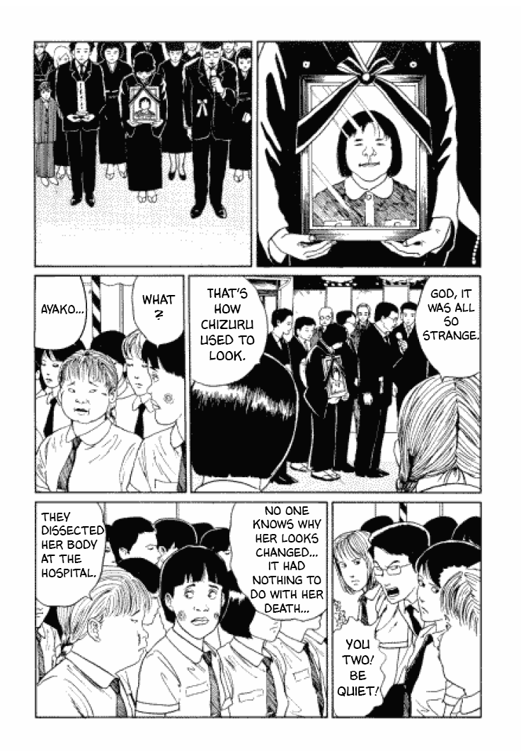 Itou Junji Kyoufu Manga Collection Chapter 3.4 page 6 - Vol.3 Chapter 4: Dying Young