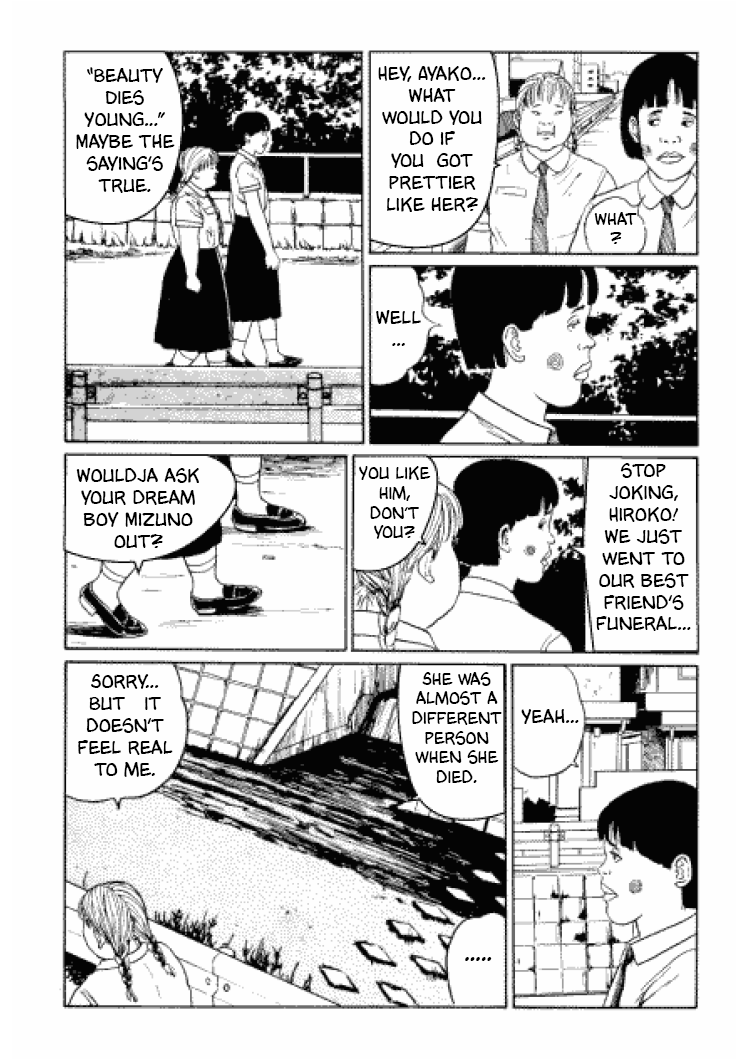 Itou Junji Kyoufu Manga Collection Chapter 3.4 page 7 - Vol.3 Chapter 4: Dying Young