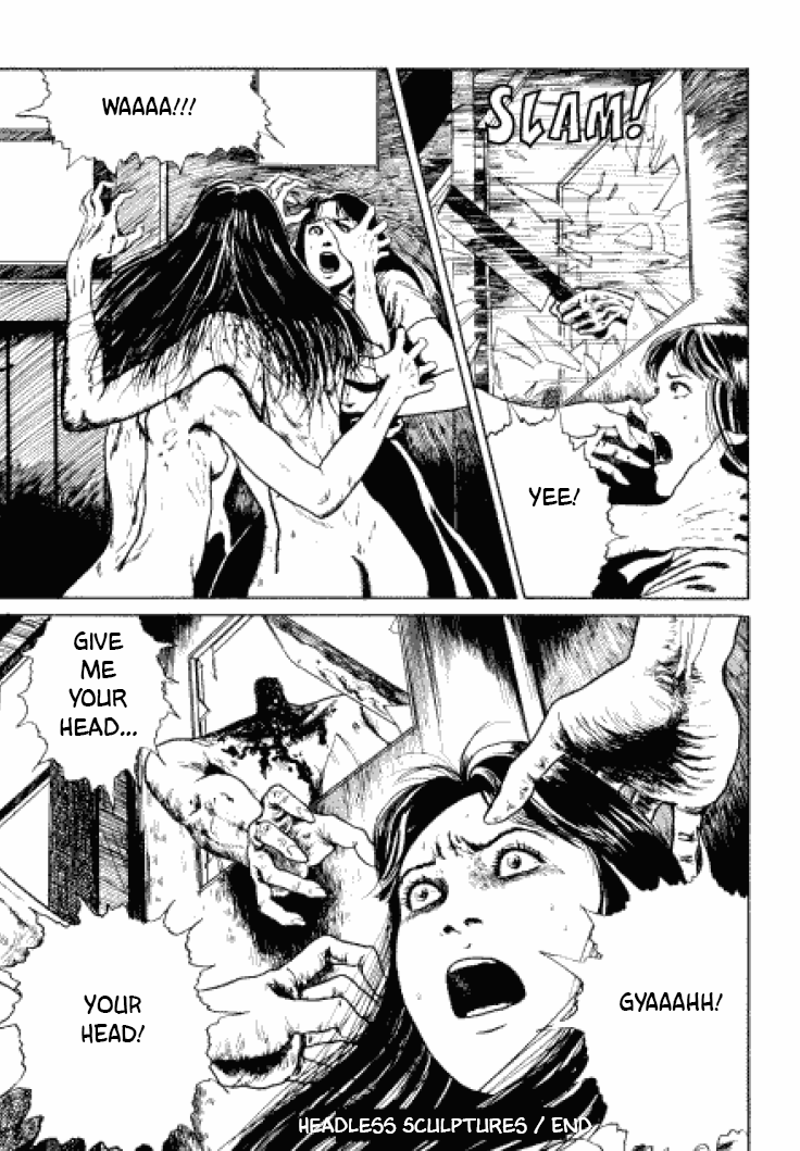 Itou Junji Kyoufu Manga Collection Chapter 3.5 page 32 - Vol.3 Chapter 5: Headless Sculptures
