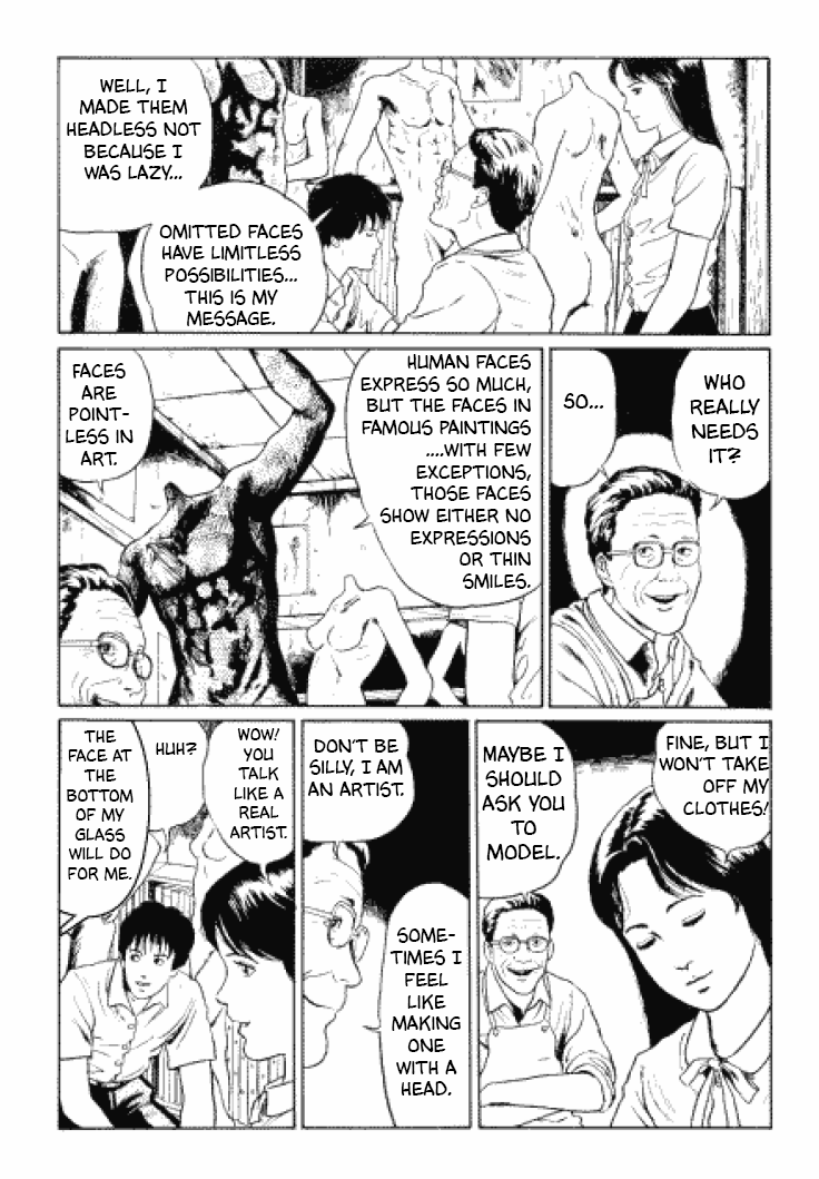 Itou Junji Kyoufu Manga Collection Chapter 3.5 page 4 - Vol.3 Chapter 5: Headless Sculptures
