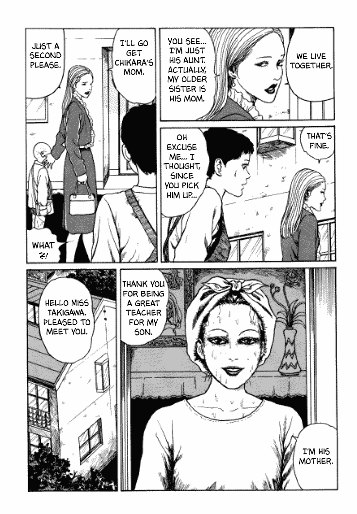Itou Junji Kyoufu Manga Collection Chapter 3.6 page 16 - Vol.3 Chapter 6: Flesh-Colored Horror