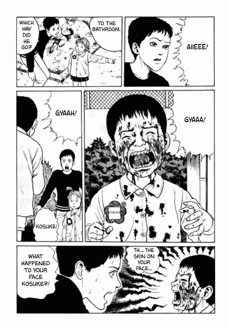 Itou Junji Kyoufu Manga Collection Chapter 3.6 page 20 - Vol.3 Chapter 6: Flesh-Colored Horror