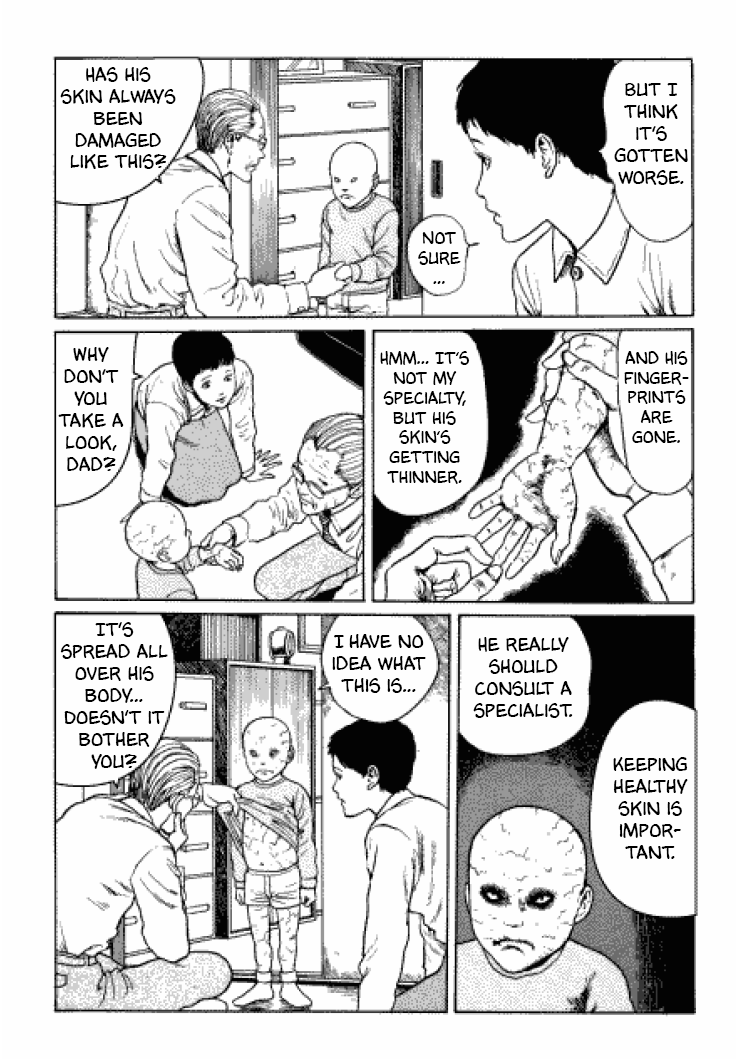 Itou Junji Kyoufu Manga Collection Chapter 3.6 page 24 - Vol.3 Chapter 6: Flesh-Colored Horror
