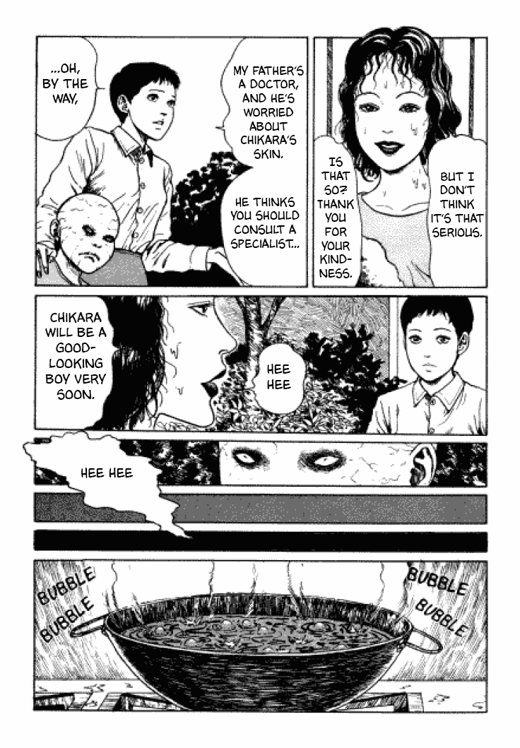 Itou Junji Kyoufu Manga Collection Chapter 3.6 page 26 - Vol.3 Chapter 6: Flesh-Colored Horror