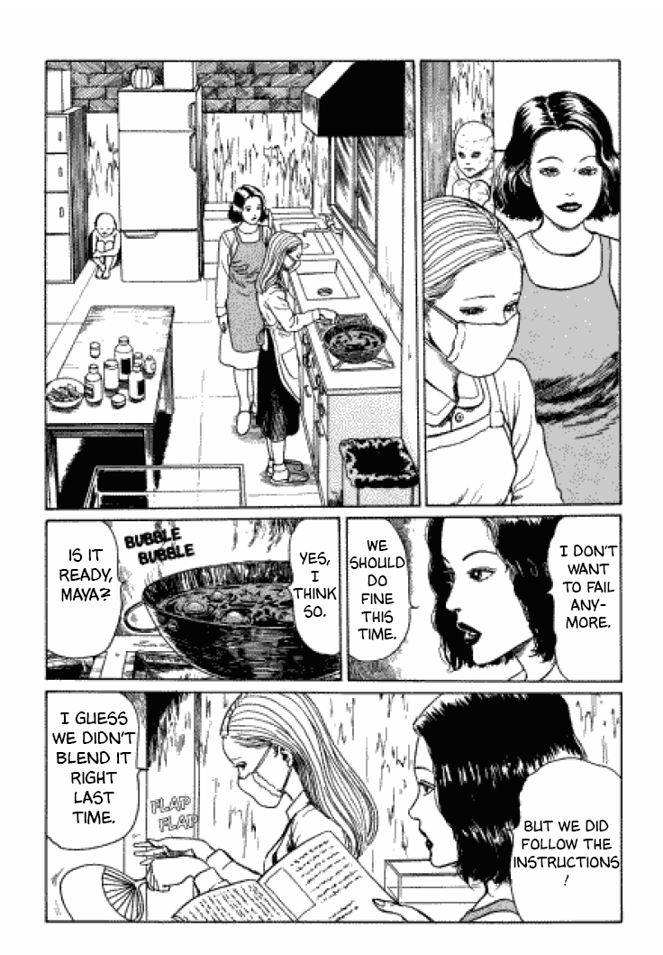 Itou Junji Kyoufu Manga Collection Chapter 3.6 page 27 - Vol.3 Chapter 6: Flesh-Colored Horror