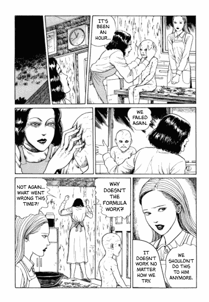 Itou Junji Kyoufu Manga Collection Chapter 3.6 page 30 - Vol.3 Chapter 6: Flesh-Colored Horror