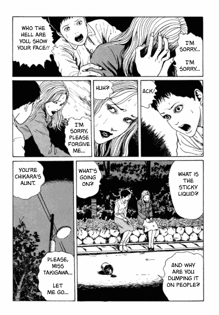 Itou Junji Kyoufu Manga Collection Chapter 3.6 page 34 - Vol.3 Chapter 6: Flesh-Colored Horror