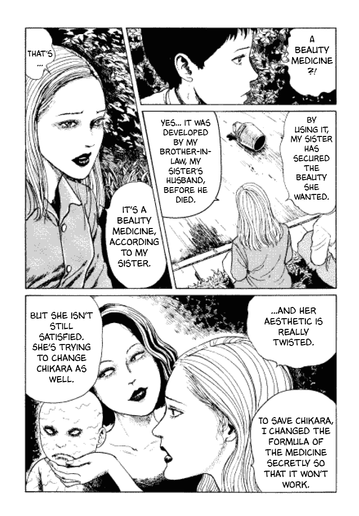 Itou Junji Kyoufu Manga Collection Chapter 3.6 page 35 - Vol.3 Chapter 6: Flesh-Colored Horror