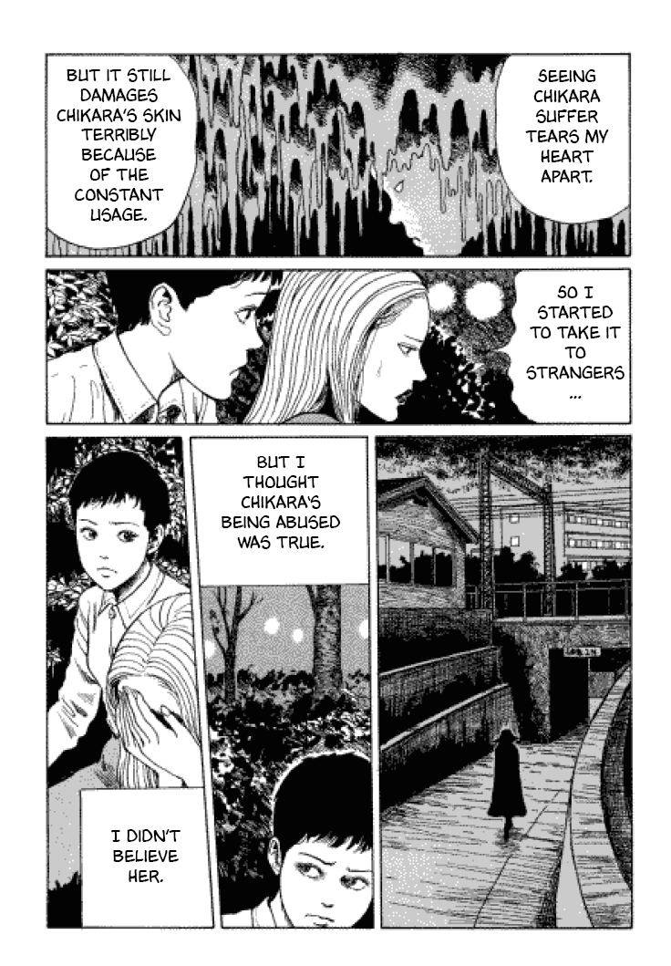 Itou Junji Kyoufu Manga Collection Chapter 3.6 page 36 - Vol.3 Chapter 6: Flesh-Colored Horror