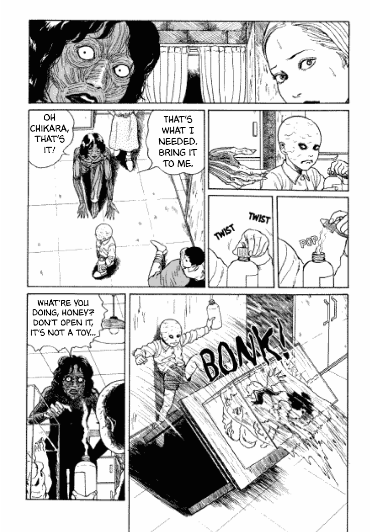 Itou Junji Kyoufu Manga Collection Chapter 3.6 page 54 - Vol.3 Chapter 6: Flesh-Colored Horror