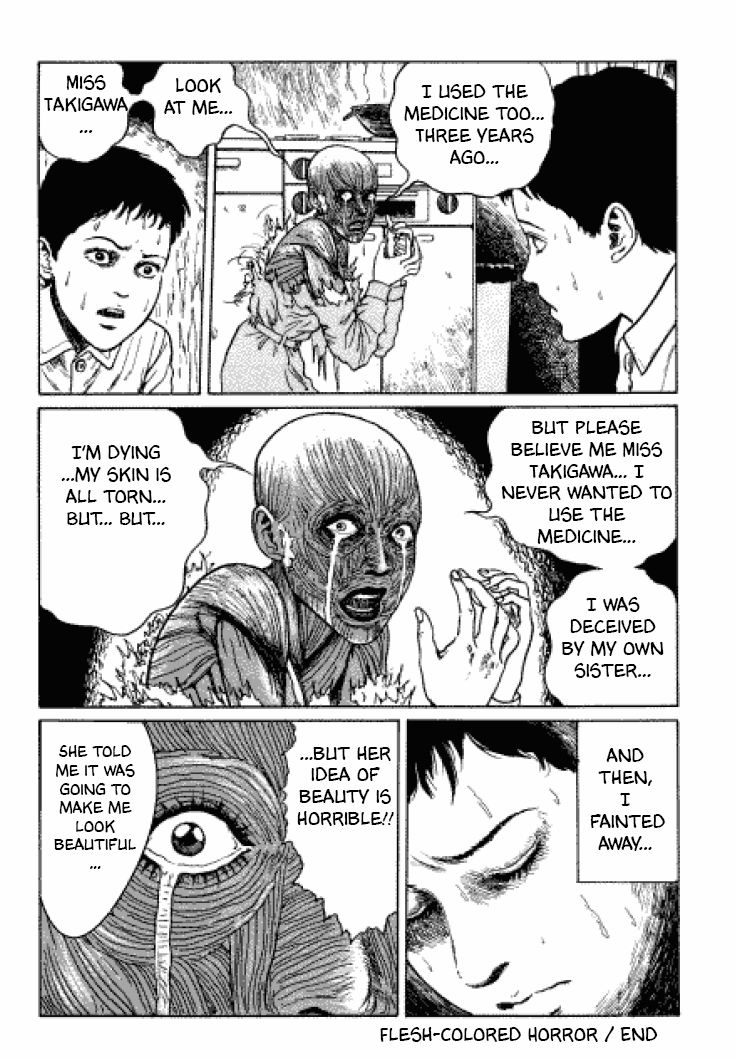 Itou Junji Kyoufu Manga Collection Chapter 3.6 page 60 - Vol.3 Chapter 6: Flesh-Colored Horror