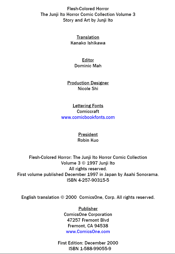 Itou Junji Kyoufu Manga Collection Chapter 3.6 page 61 - Vol.3 Chapter 6: Flesh-Colored Horror